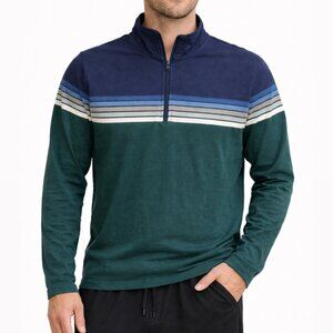 Marine Layer Archive Quarter Zip Tee